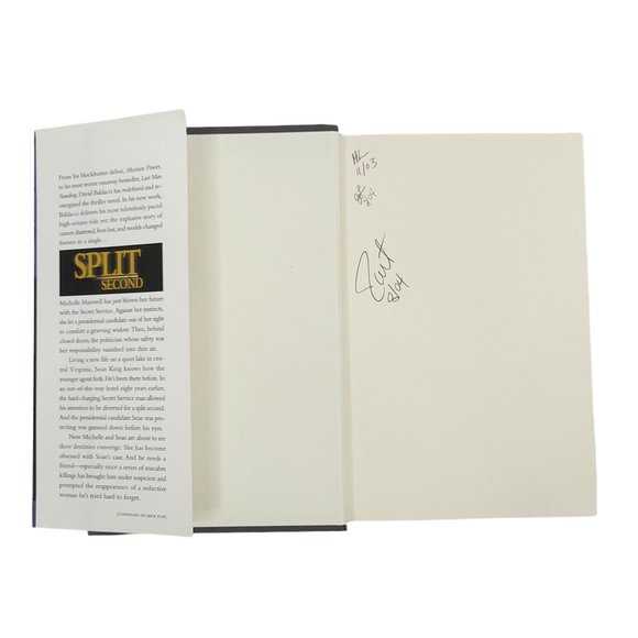 Split Second David Baldacci Hardcover Dust Jacket Novel Book Warner Books 2003 - Picture 3 of 10